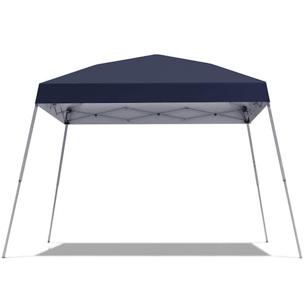 OVASTLKUY 10 ft. x 10 ft. Navy Blue Outdoor Patio Pop Up Canopy Tent