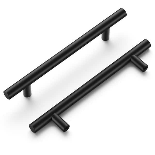HICKORY HARDWARE Heritage Designs 5-1/16 in. (128 mm) Center-to-Center Matte Black Cabinet Pull (10-Pack)