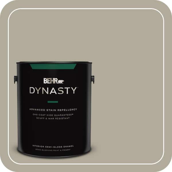 BEHR DYNASTY 1 gal. #ECC-47-1 Mountain Shade Semi-Gloss Enamel Interior Stain-Blocking Paint & Primer