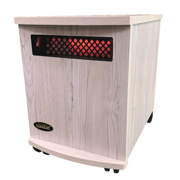 Original SUNHEAT Electric Infrared Heater in Antique White USA1500-M  Antique White - The Home Depot