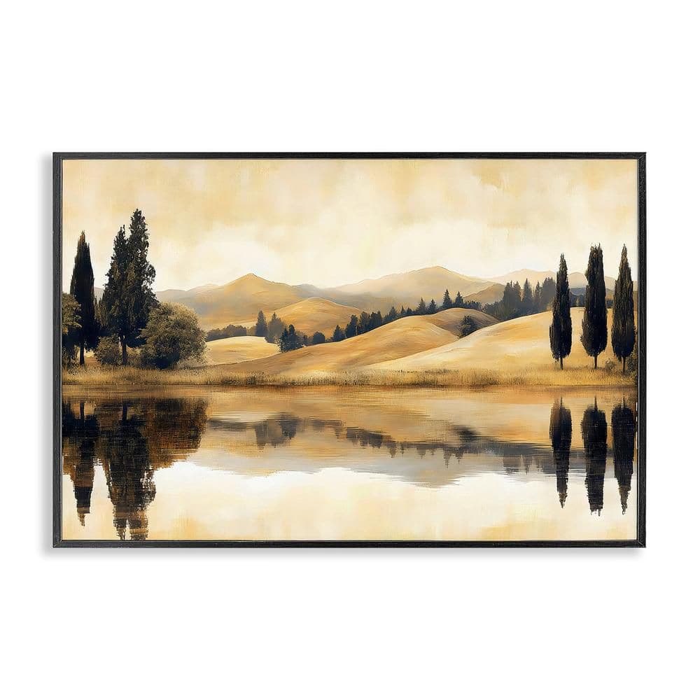 Reflective Fields View by LSR Creative Studio 1 Piece Black Framed Nature Giclee Art Print 20 in. x 30 in. price history on PriceWatchPro