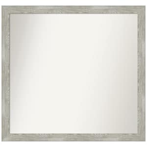 Dove Greywash Narrow Custom Non-Beveled 35.5 in. W x 33.5 in. H Recylced Polystyrene Framed Bathroom Vanity Wall Mirror