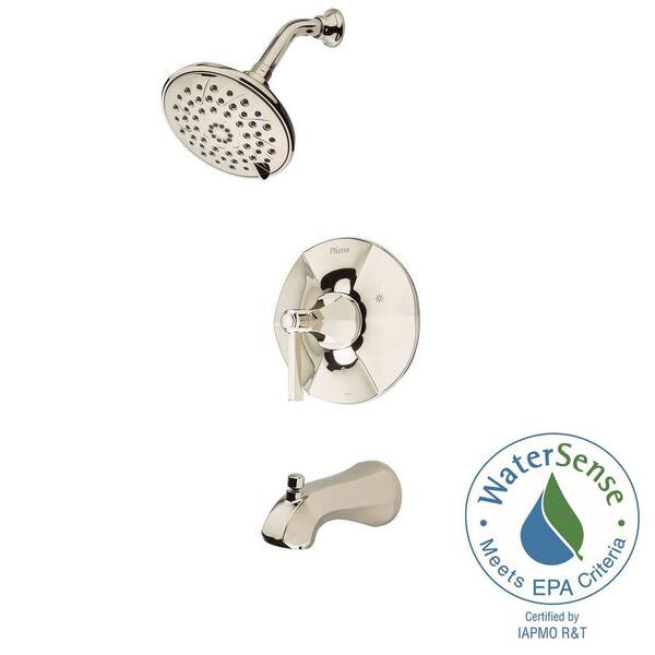 Pfister Arterra Single-Handle Tub and Shower Faucet Trim Kit in Polished Nickel (Valve Not Included)