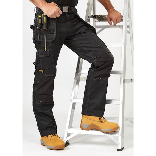 DEWALT ProTradesman Combo Men's 34 in. W x 31 in. L Black  Polyester/Cotton/Elastane Stretch Work Pant with Knee Pad  DXWW50060-001-34/31 - The Home Depot