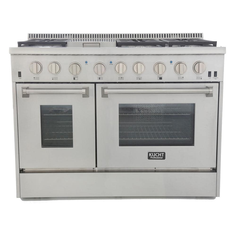 Kucht ProStyle 48 in. 6.7 cu. ft. Dual Fuel Range with Sealed Burners, Griddle and Convection