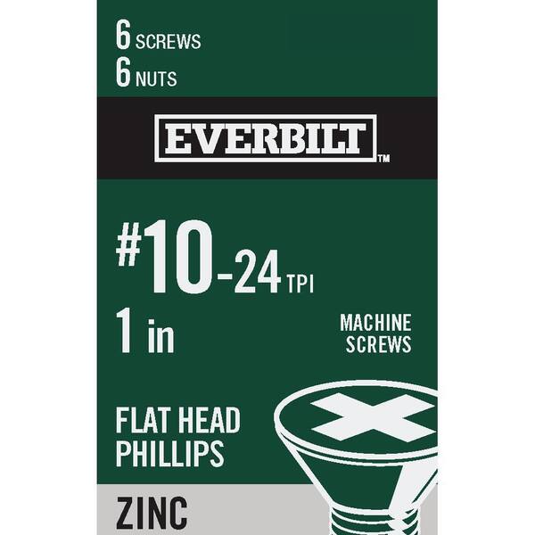 800 Pack #10-24 X 1" Phillips Pan Head Machine Screws Zinc Plated Steel By Lexar Industrial