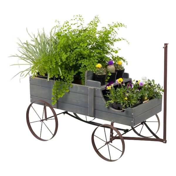 Decorative Buckboard Wagon Garden Planter