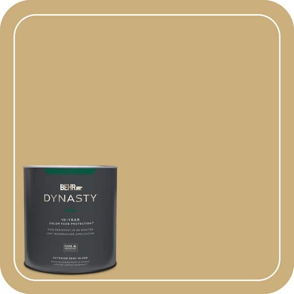 BEHR DYNASTY 1 qt. #PPU6-16 Cup of Tea Semi-Gloss Enamel Exterior Stain-Blocking Paint & Primer