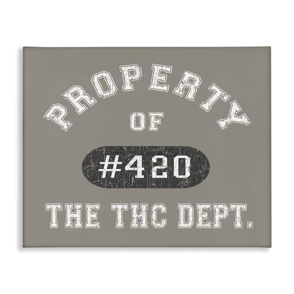 Vintage Property of THC by Higher Learning/Life Is High Unframed Typography Graphic Art Print 16 in. x 20 in. price history on PriceWatchPro