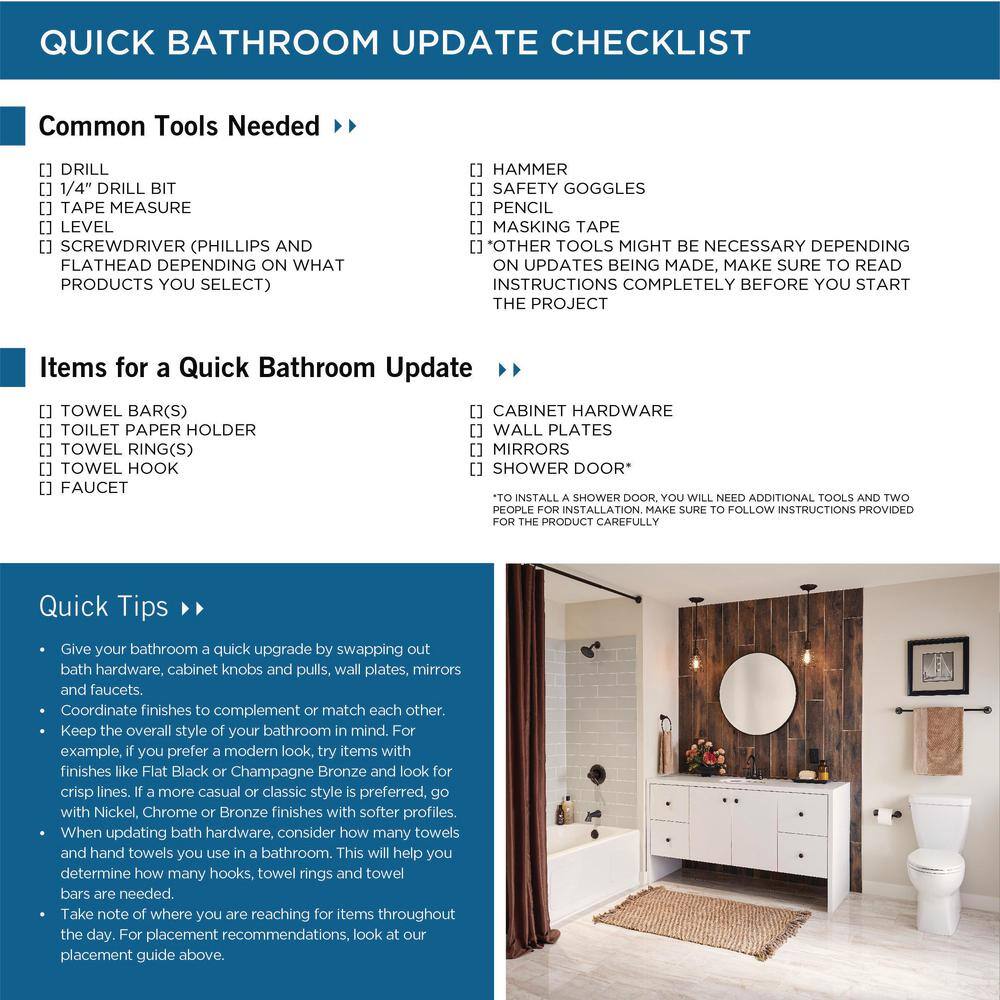 Brushed Nickel 30-Inch Wall Mounted Towel Bar