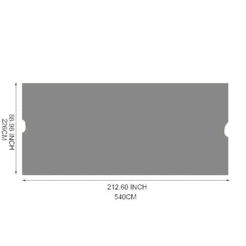 Gray Polyester Replacement Canopy for 12x9 Ft Pergola