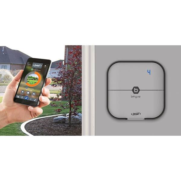 Smart Wi-Fi Indoor Timer 4-Zone B-hyve Digital Display Electronic Rain Switch 