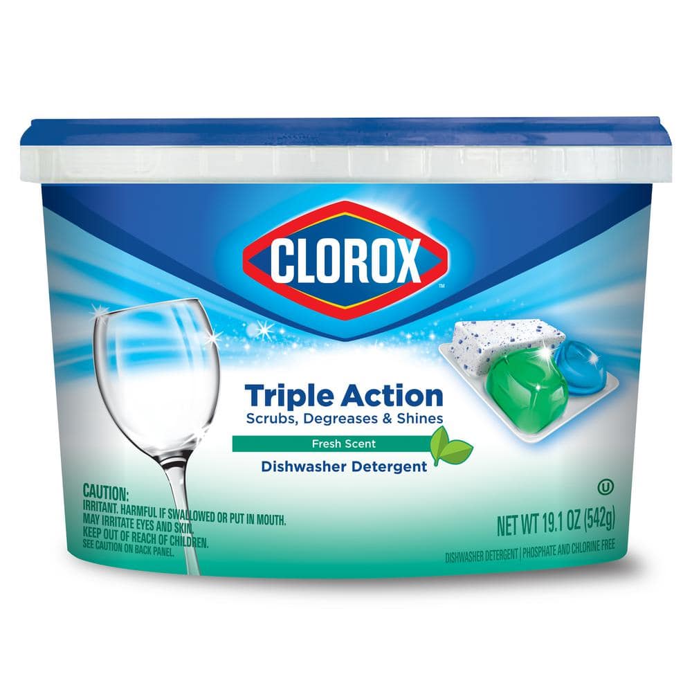 Clorox Dish 1pk=2 scrubber cleaning Dish cloth Anti Microbial