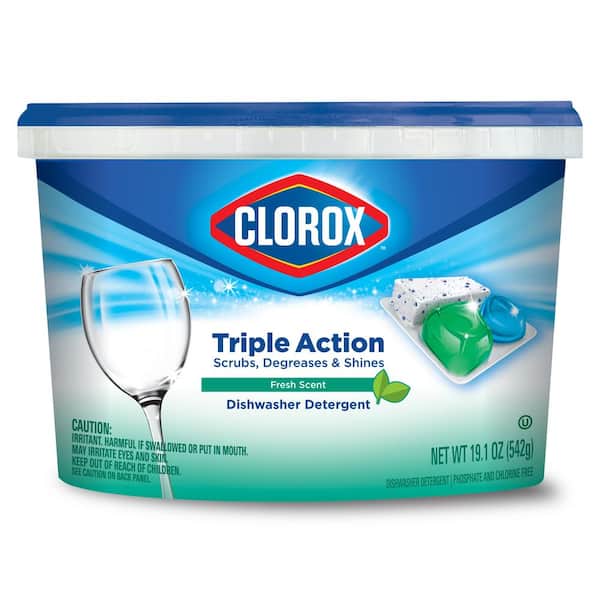 Clorox Triple Action Fresh Scent Dishwasher Detergent Pacs (43-Count)