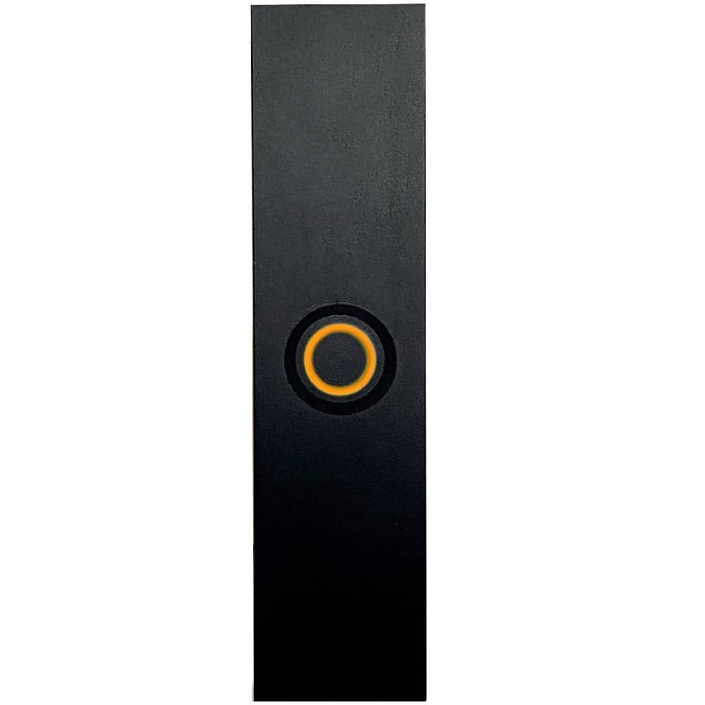 HomEnhancements Doorbell Button, Lighted, Round, Matte Black  (HomEnhancements DB-109-MB)