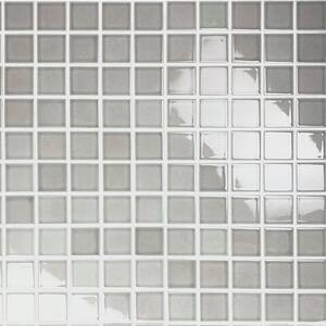 Monet Pebble Gray Square Mosaic 12 in. x 12 in. Porcelain Wall & Pool Tile (10 Sq. ft./Case)