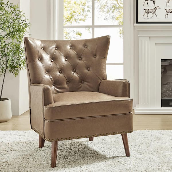 Taupe best sale accent chair