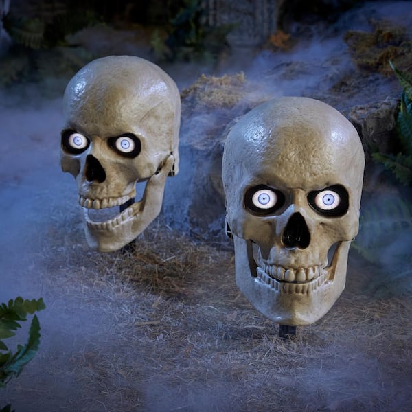 LED Grave & Bones Skelly Skull