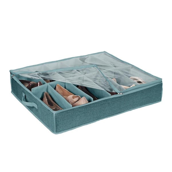 Simplify 12-Pair Under-the-Bed Shoe Box