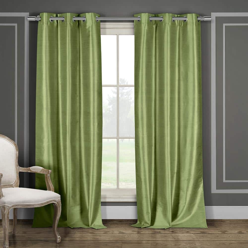 Daenerys 38 in. W x 84 in. L Polyester Window Panel in Sage (Case Pack =6)