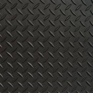 3 ft. x 5 ft. Black Textured Vinyl Door Mat