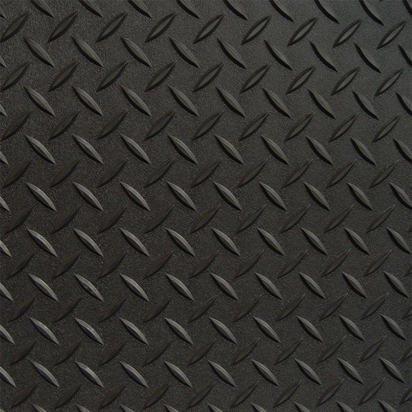 Diamond Deck 7.5 ft. x 1 ft. Black Textured PVC Flooring Diamond Deck 7.5 ft. x 1 ft. Black Textured PVC Flooring