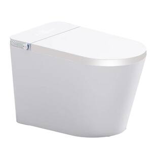 Electric Elongated Bidet Toilets 1.28 GPF in White