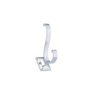 3-5/8 in. (92 mm) Chrome Transitional Wall Mount Hook