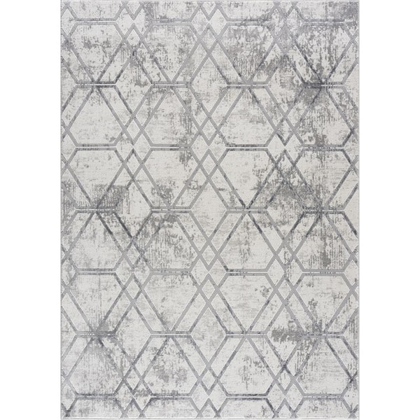 United Weavers Reserve Broadway Grey 1 ft. 11 in. x 3 ft. Accent Rug