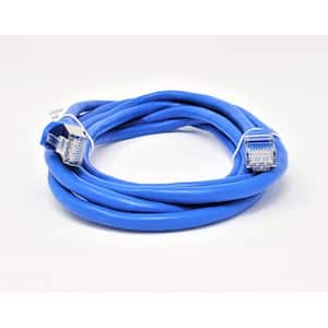 10 ft. CAT 7 SFTP 26AWG Double Shielded RJ45 Snagless Ethernet Cable, Blue