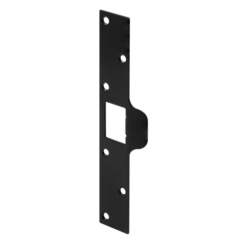 Maximum Security Deadbolt Tab Strike 7-7/8 inch Height x 1-1/4 inch Width with Fasteners, Matte Black (Single Pack) price history on PriceWatchPro