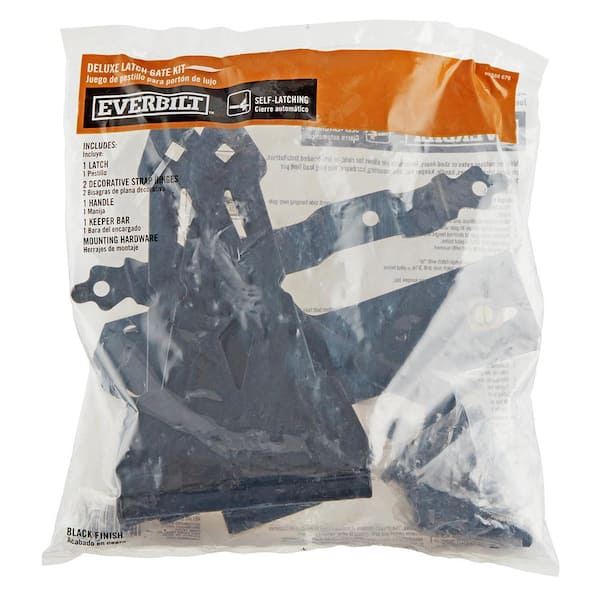 Black Deluxe Latch Gate Set