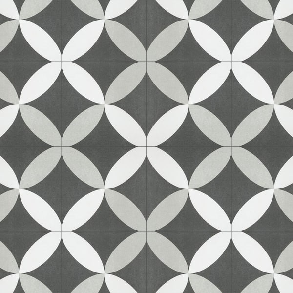 PETALページ Merola Tile Twenties Petal 7-3/4 in. x 7-3/4 in. Ceramic