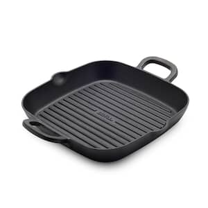 Bobby Flay Cast Iron 11 in. Square Grill Pan Black