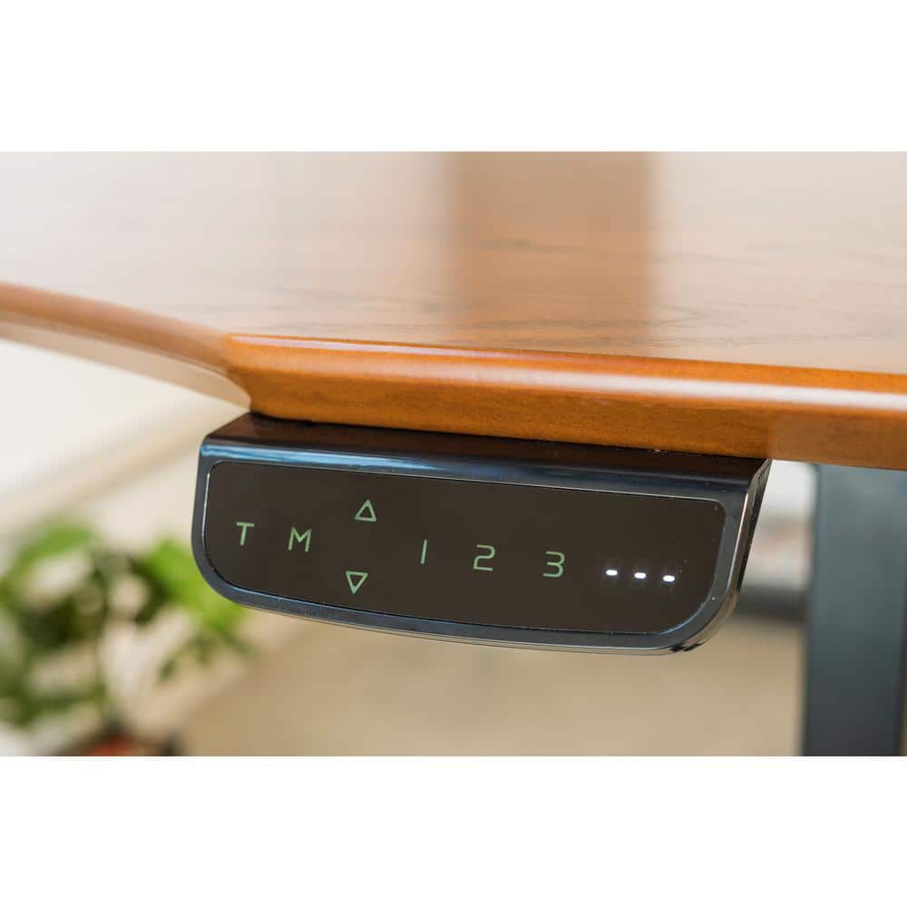 Black 50'' Electric Height Adjustable Desk Frame with Dual Motor