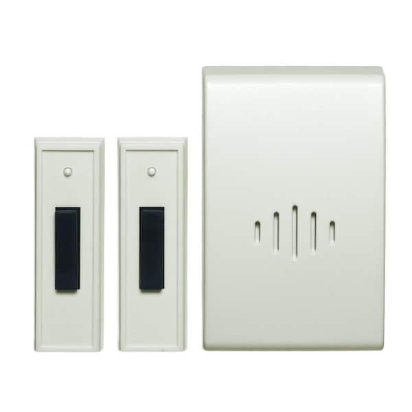 Carlon Wireless Plug-In Door Chime with 2-Buttons, White (6 per Case)