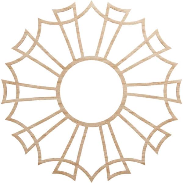 Ekena Millwork 0.375 in. x 36 in. x 36 in. Wood Medallion Moulding
