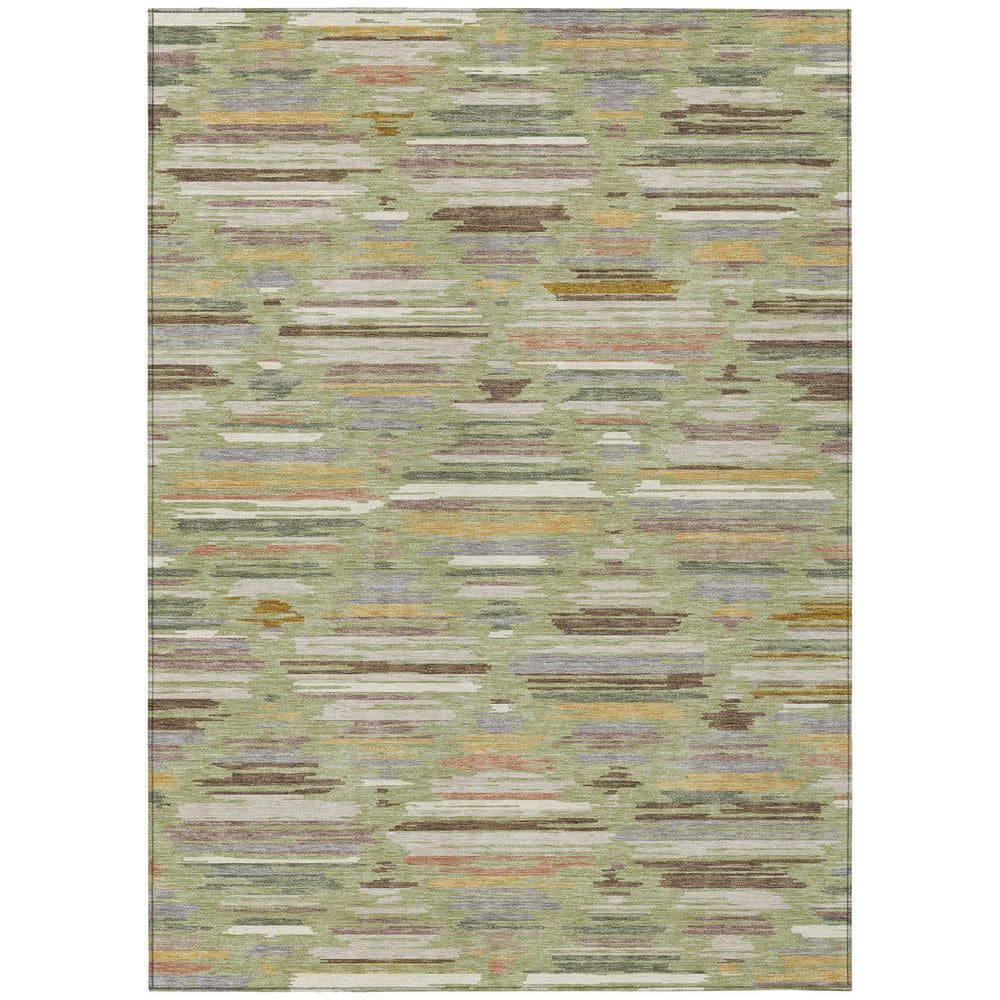 Chantille Machine Washable Indoor/Outdoor Abstract ACN2502 Aloe 3 ft. x 5 ft. Area Rug price history on PriceWatchPro