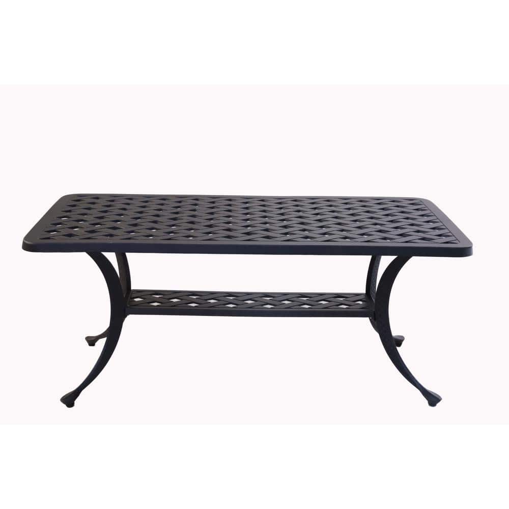 AUTMOON Cast Aluminum Outdoor Cocktail Table, Bronze ABQ-AHF-LD1031F - The Home Depot