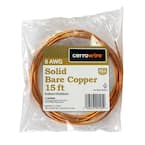 15 ft. 8-Gauge Solid SD Bare Copper Grounding Wire
