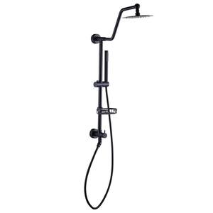 MTTCLE 1 Spray Square High Pressure Wall Bar Shower Kits with 