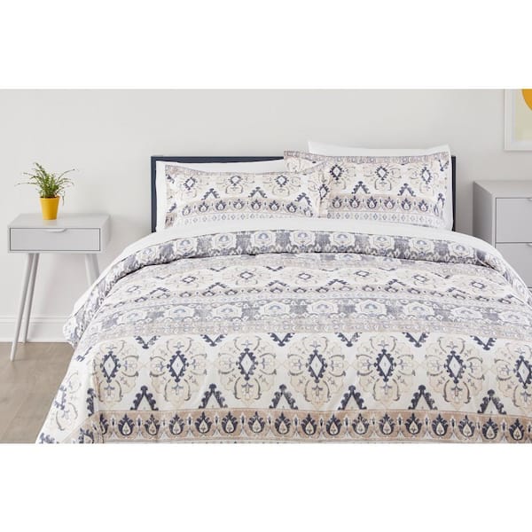 Buffalo Bills Heathered Stripe 3-Piece Full/Queen Bed Set