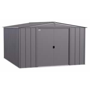 Classic 10 ft. W x 12 ft. D Charcoal Metal Shed, 115 sq. ft.