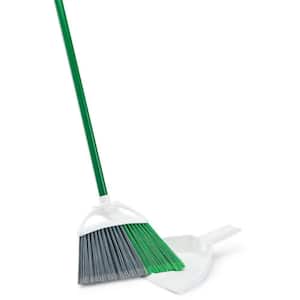 11 in. Precision Angle Broom with Dustpan Set