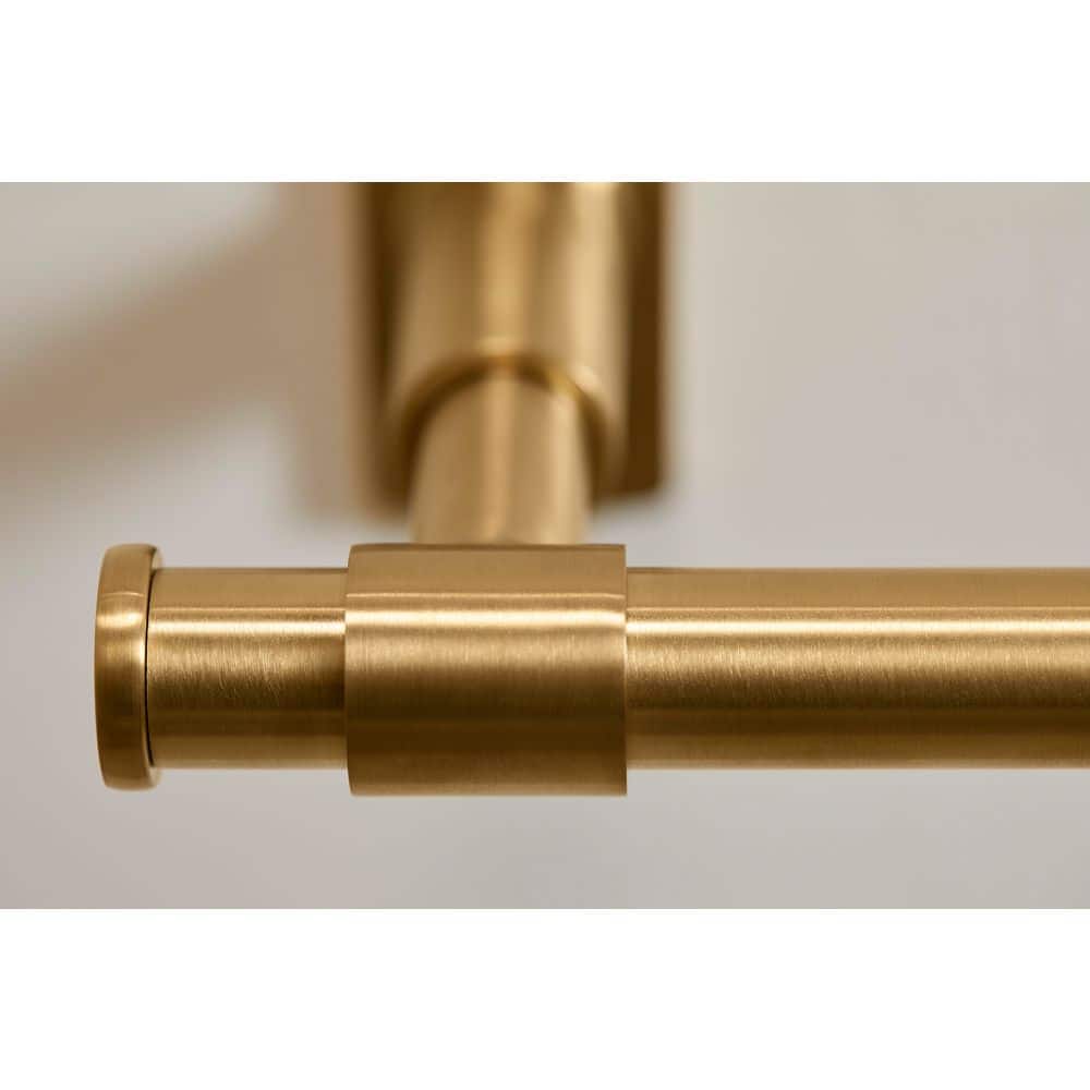 Vibrant Brushed Moderne Brass Wall Mounted Toilet Paper Holder