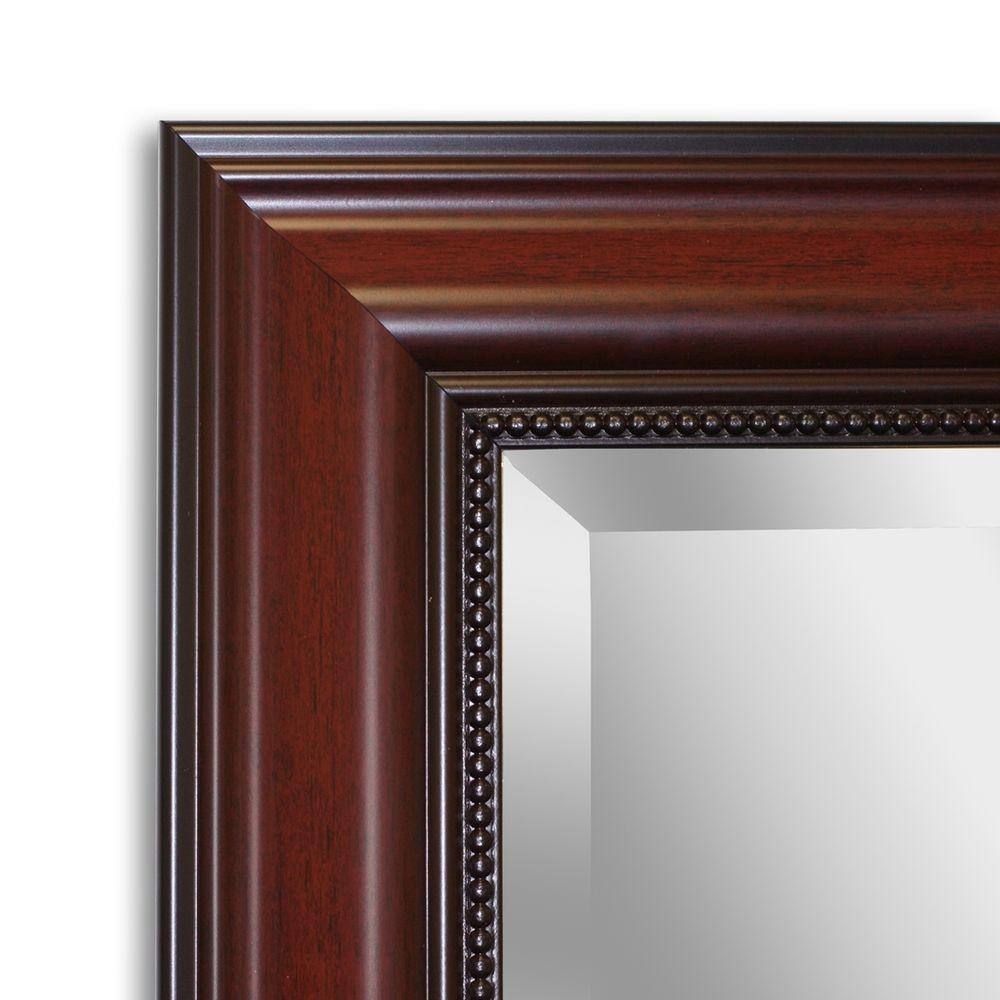 Colonial Love Deep Cherry 28" x 34" Rectangular Wall Mirror
