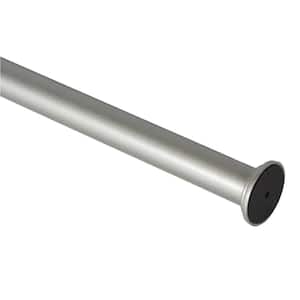 Pulire 42 in. to 72 in. Adjustable 1 in. Dia Metal Tension Rod in Pewter