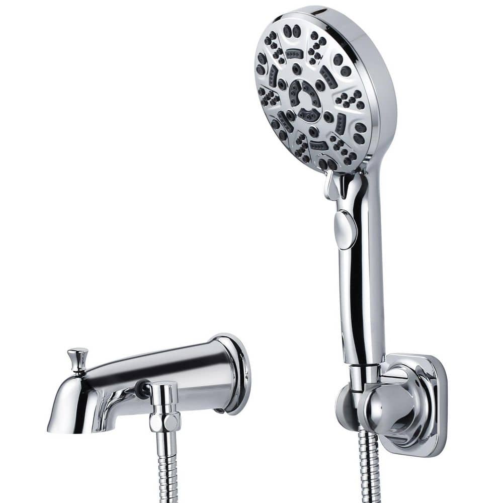 Tub Spout with 7-Spray Handheld Shower and Integrated Diverter in Polished Chrome price history on PriceWatchPro