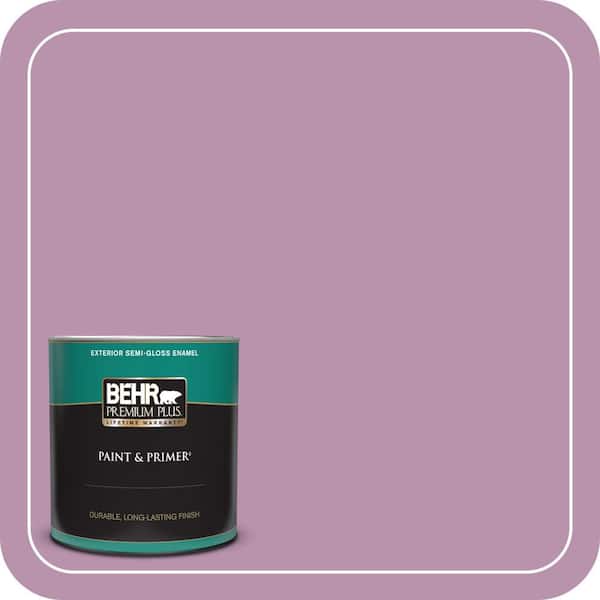 BEHR PREMIUM PLUS 1 qt. #680D-5 Bed of Roses Semi-Gloss Enamel Exterior Paint & Primer