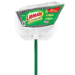 15 in. Extra-Large Precision Angle Broom and Dustpan Set with Steel Handle